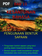 Kesantunan Berbahasa