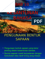 Kesantunan Berbahasa