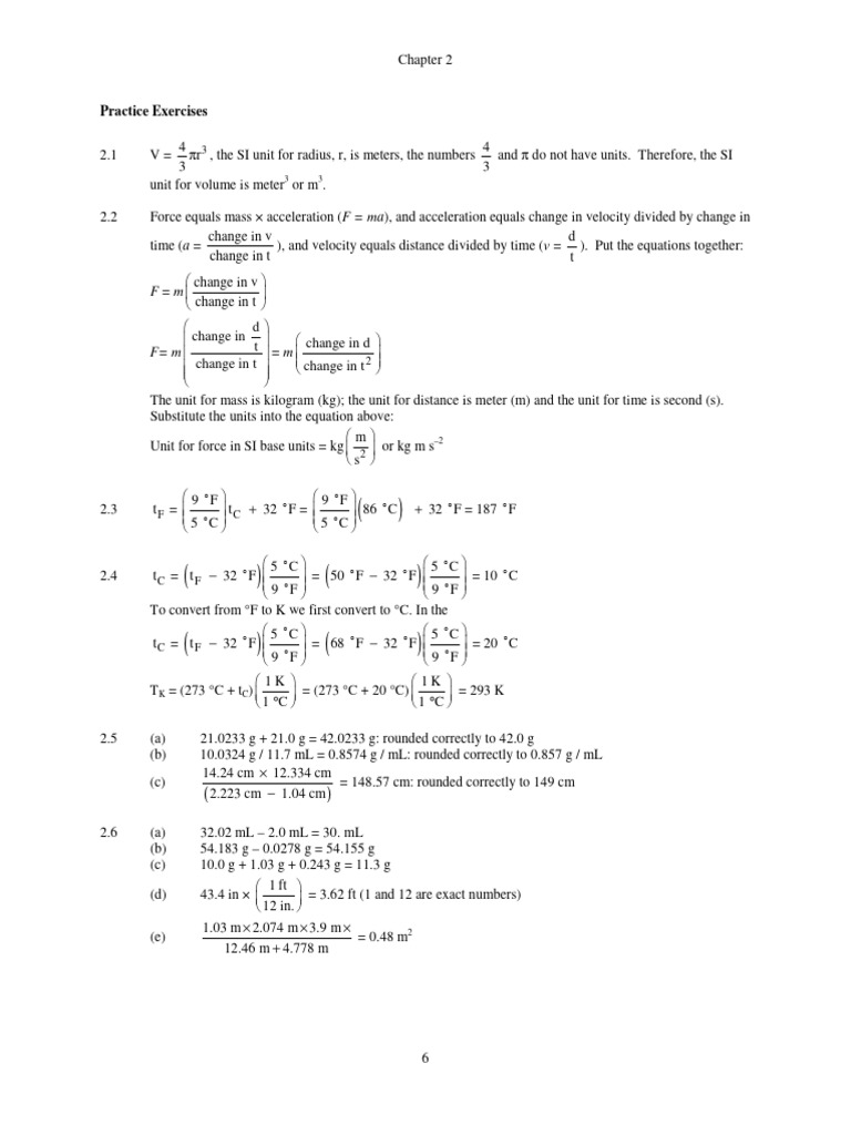 ch02 | PDF | Chemical Substances | Density