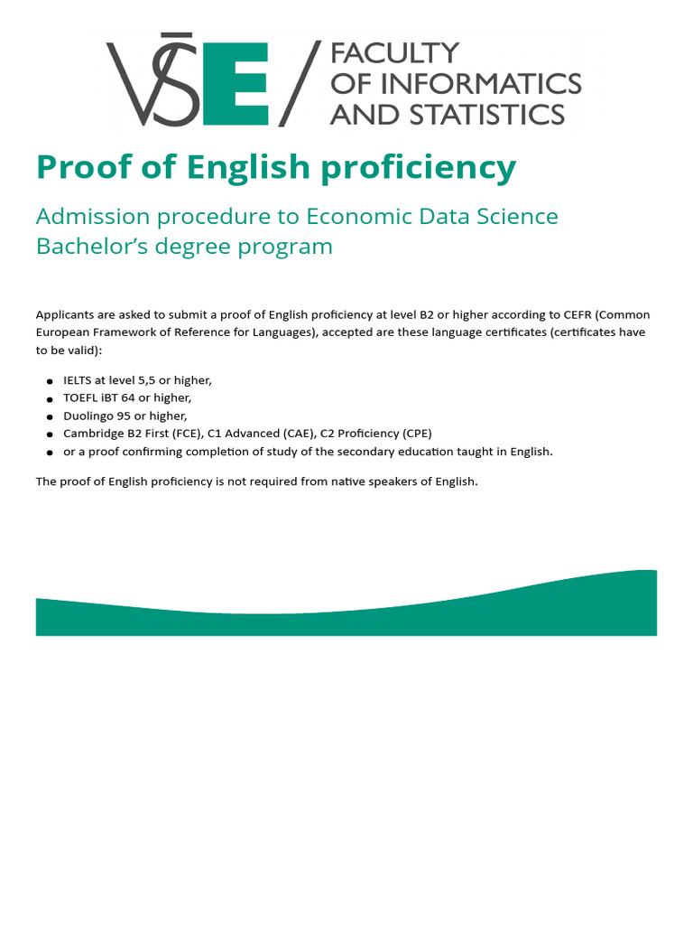 English Proficiency BC | PDF