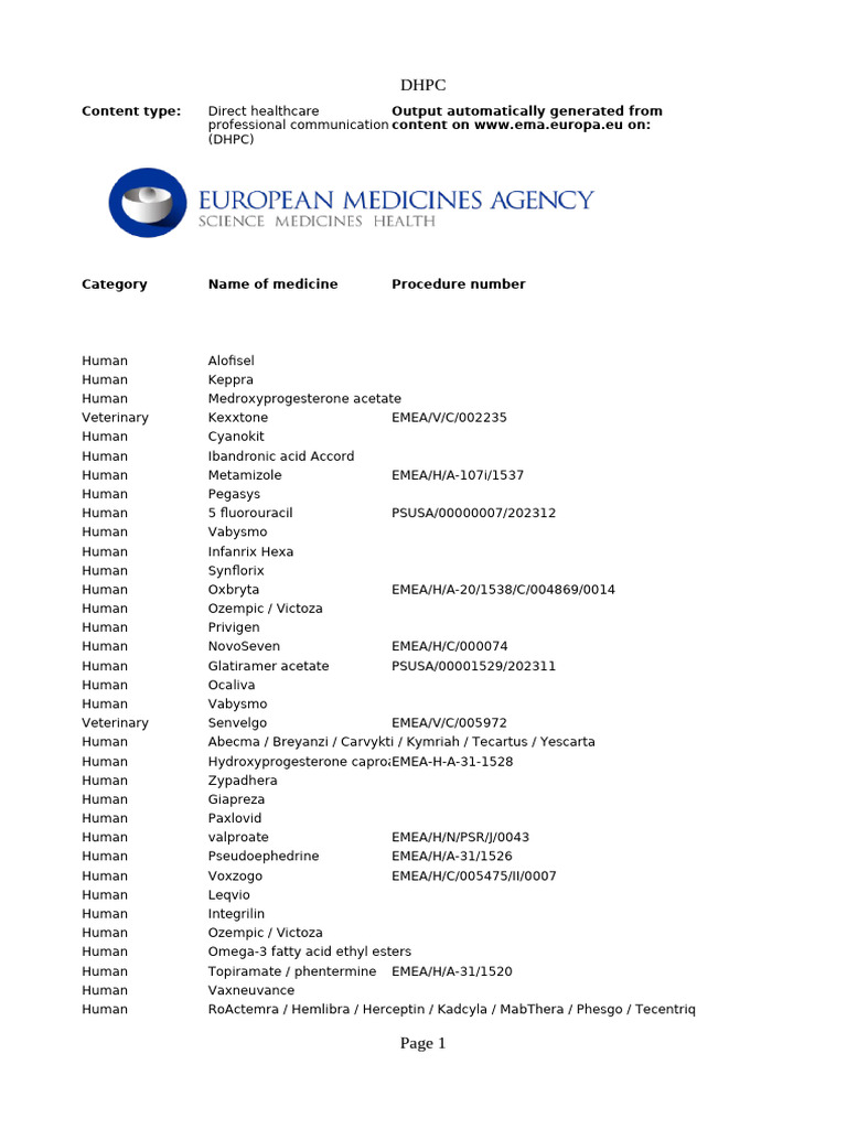 Medicines Output DHPC en | PDF | Rheumatoid Arthritis | Hepatitis