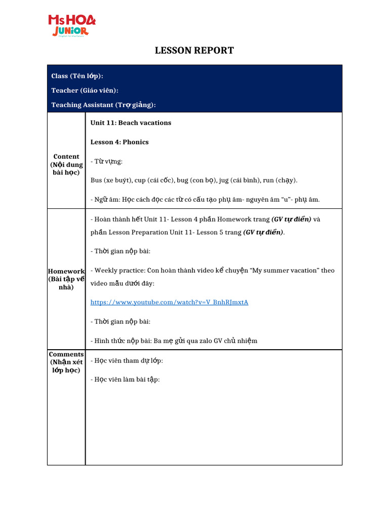 Lesson Report - U11 - l4 - Explorer 1 | PDF