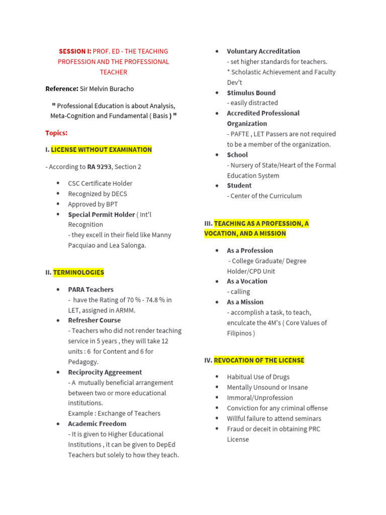 Teaching Profession Insights and Standards | PDF | Cost Of Living ...