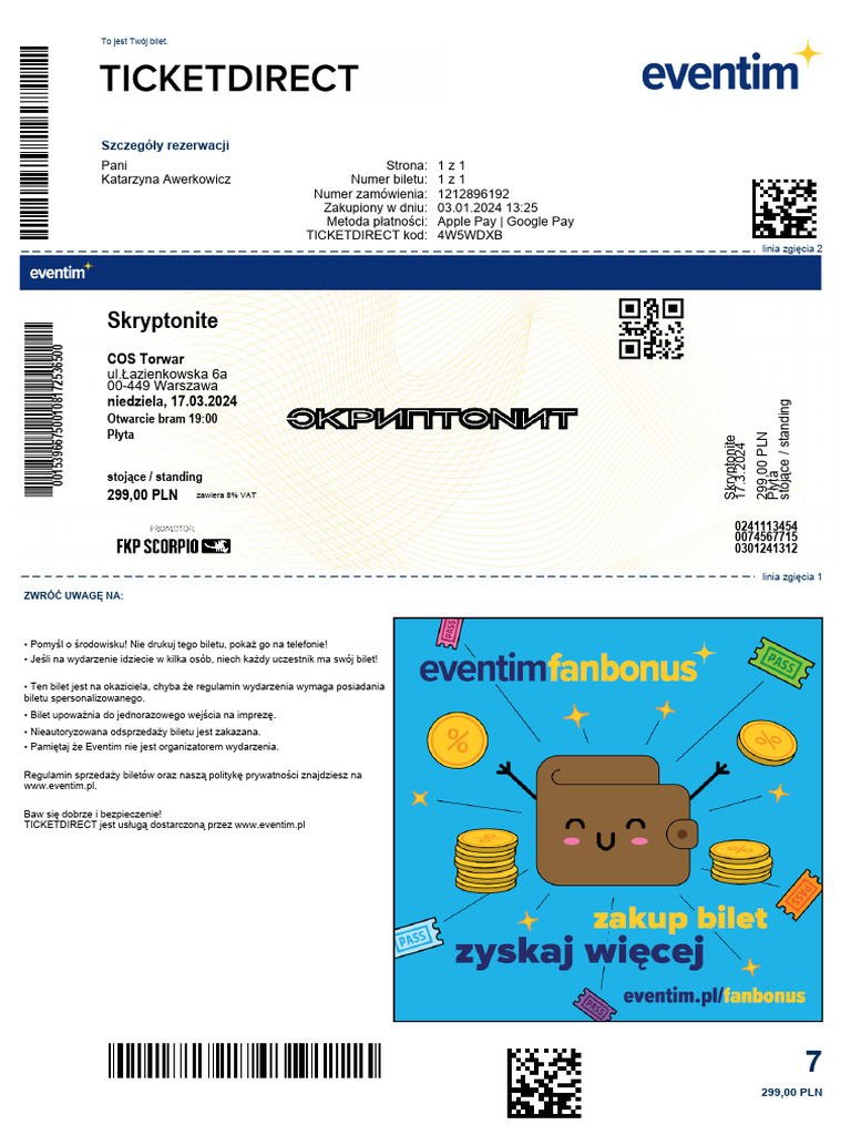 Ticketdirect 1 | PDF