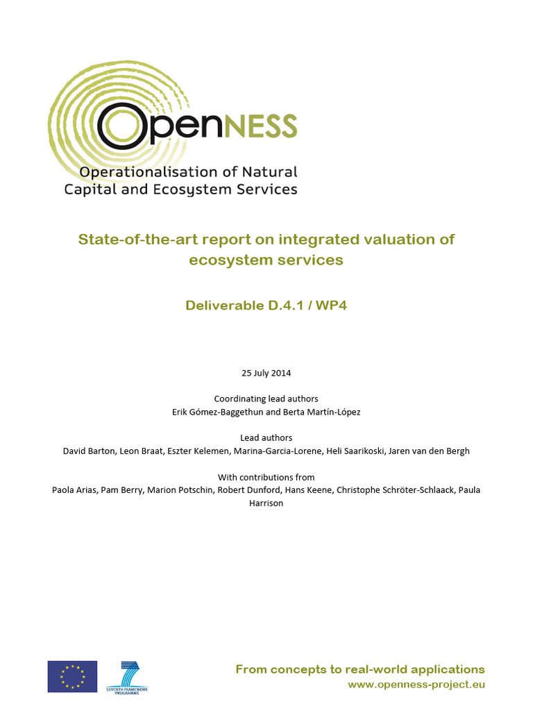 Integrated Valuation of Ecosystem Services | PDF | Ecology | Biodiversity