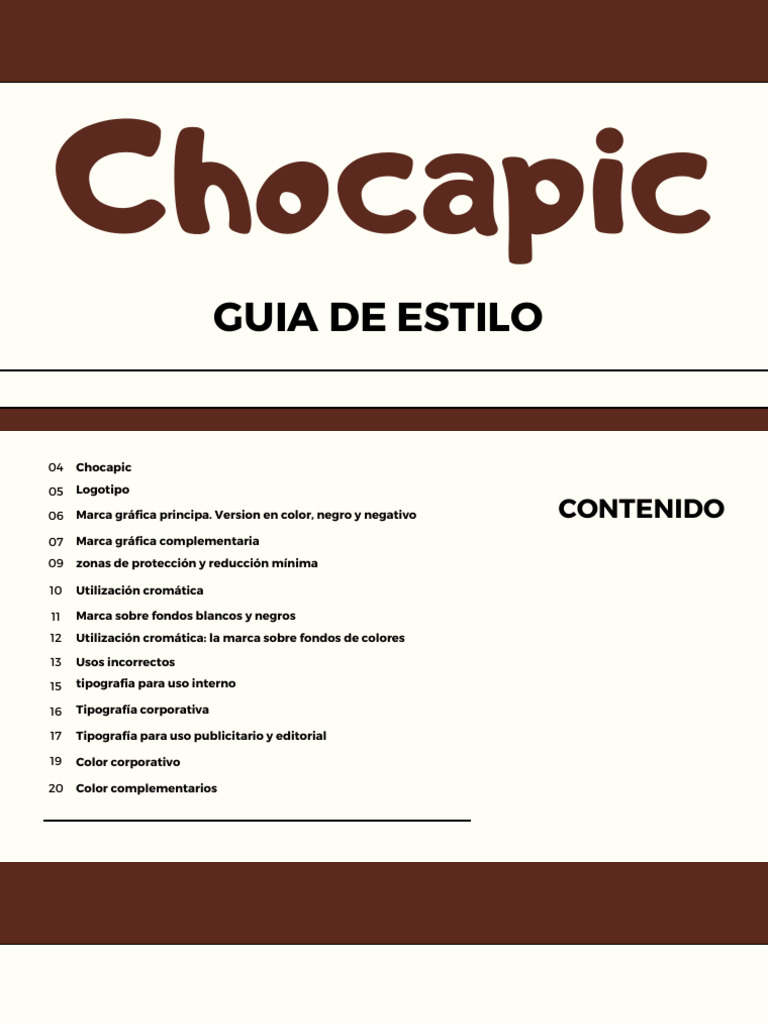 Guía de Estilo del Logo Chocapic | PDF | Color | Tipografía