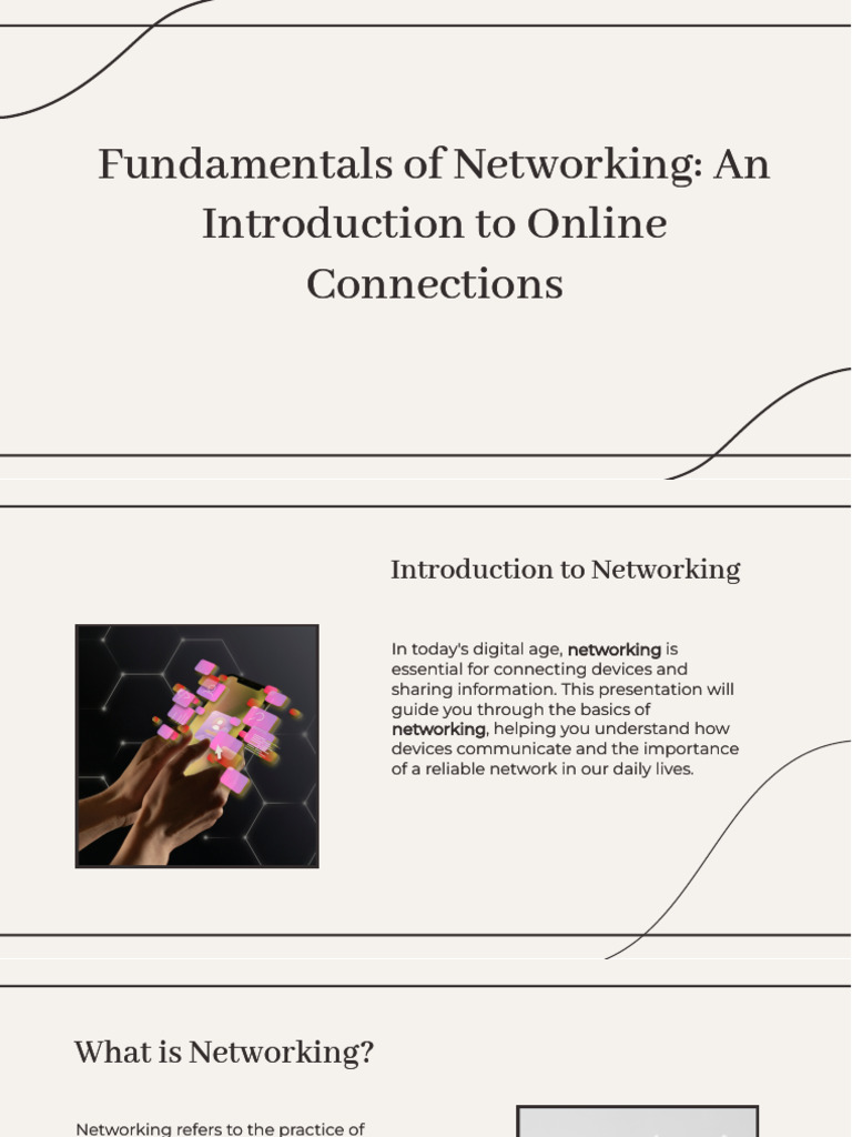 Slidesgo Networking 101 A Beginners Guide To Connecting The Digital ...
