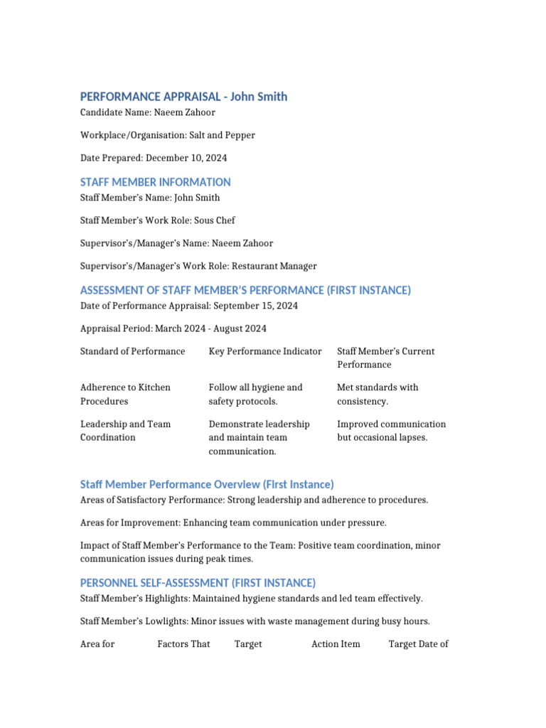 Combined_Performance_Appraisal_John_Smith | PDF | Performance Appraisal ...