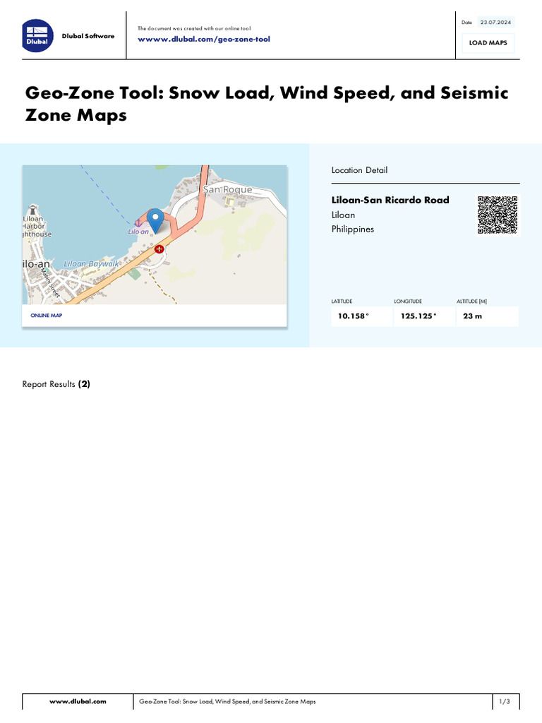 Geo-Zone Tool: Load & Seismic Maps | PDF | Map | Geophysics