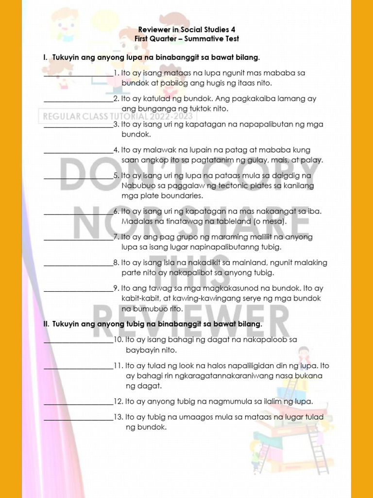 Social Studies 4 1stQ ST | PDF
