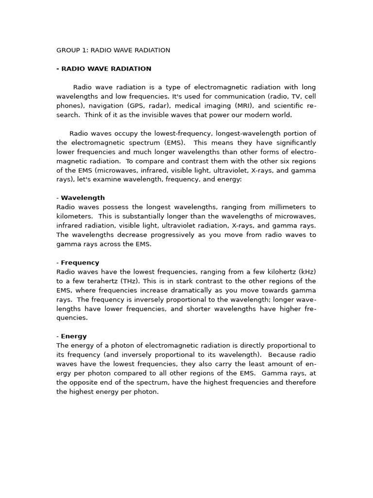 Inbound 4512413415306090222 | PDF | Electromagnetic Radiation | Radio