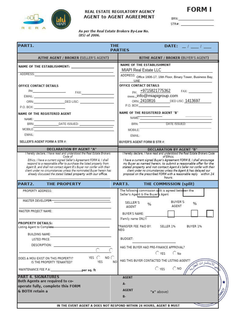 Agent to Agent - Buyer | PDF | Private Law