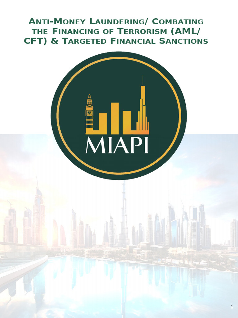 AML/CFT Policy & Sanctions Guide | PDF | Terrorism Financing | Money ...