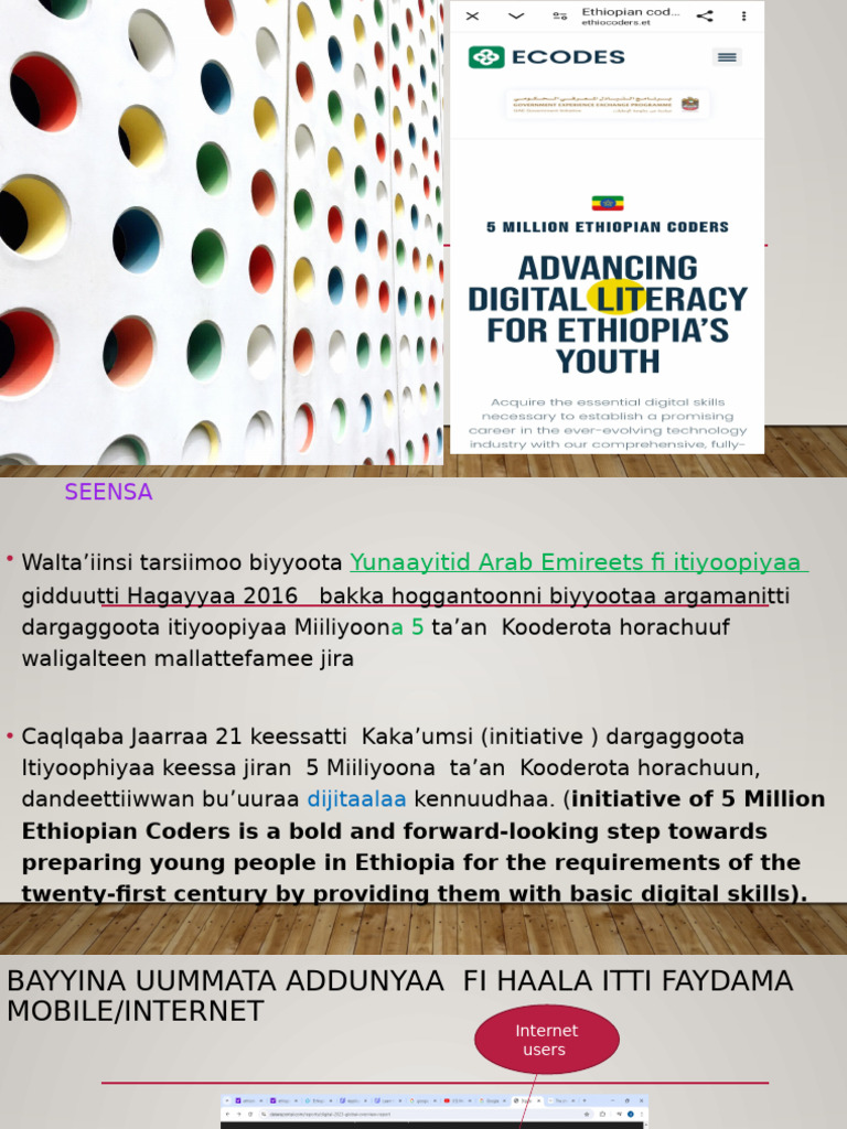 Ethiopian Coders Initiative Overview | PDF | World Wide Web | Internet ...
