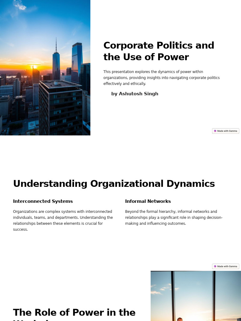 Navigating Corporate Politics Ethically PDF Power (Social And(00)