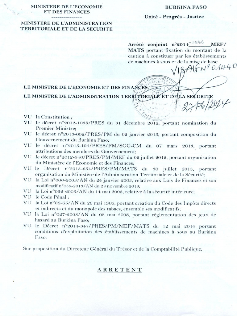 Arrete 0246 | PDF