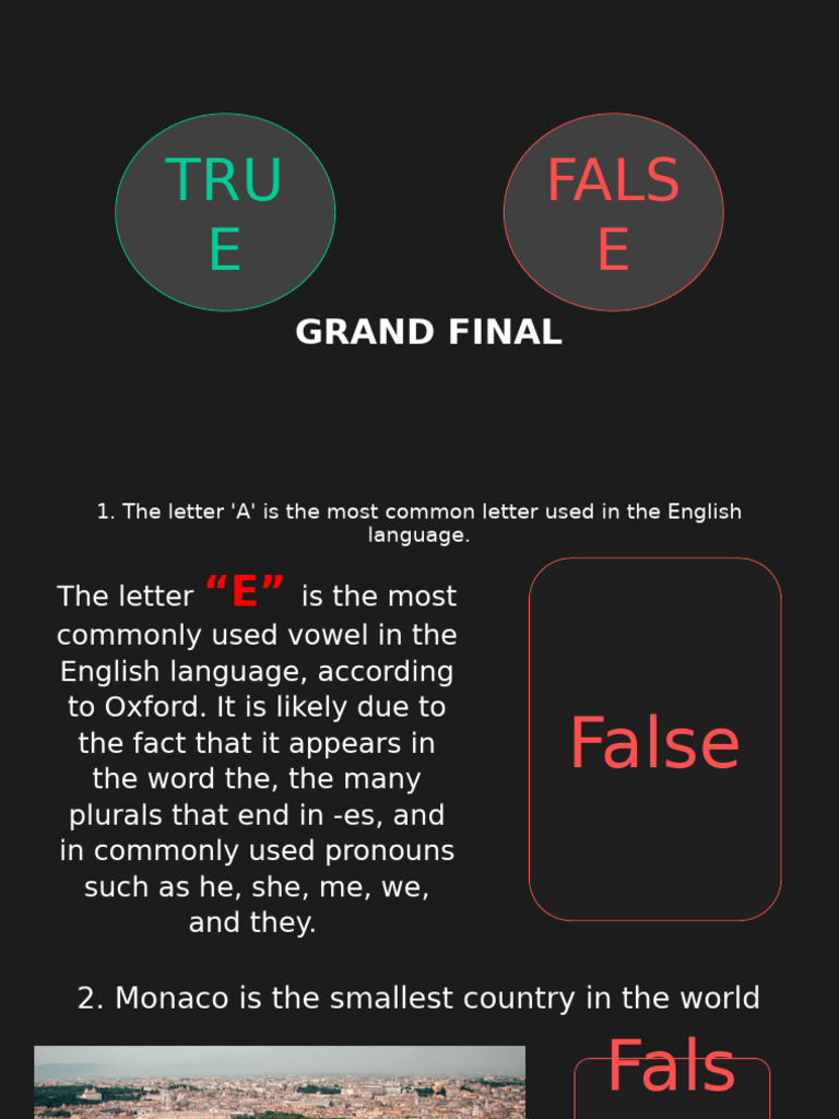 true or false3 | PDF | Linguistics