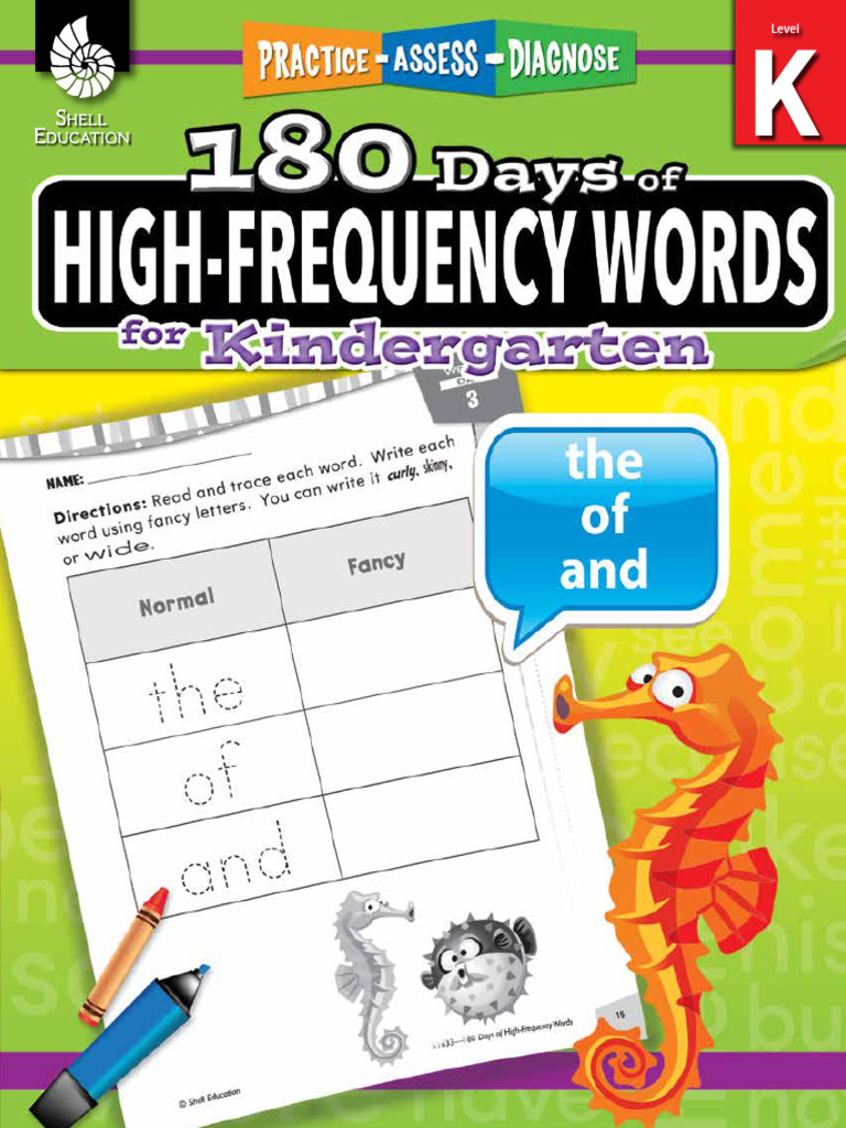 GK-180 Days High-Frequency Words GK | PDF | English Language | Reading  Comprehension, image size:768x1024
