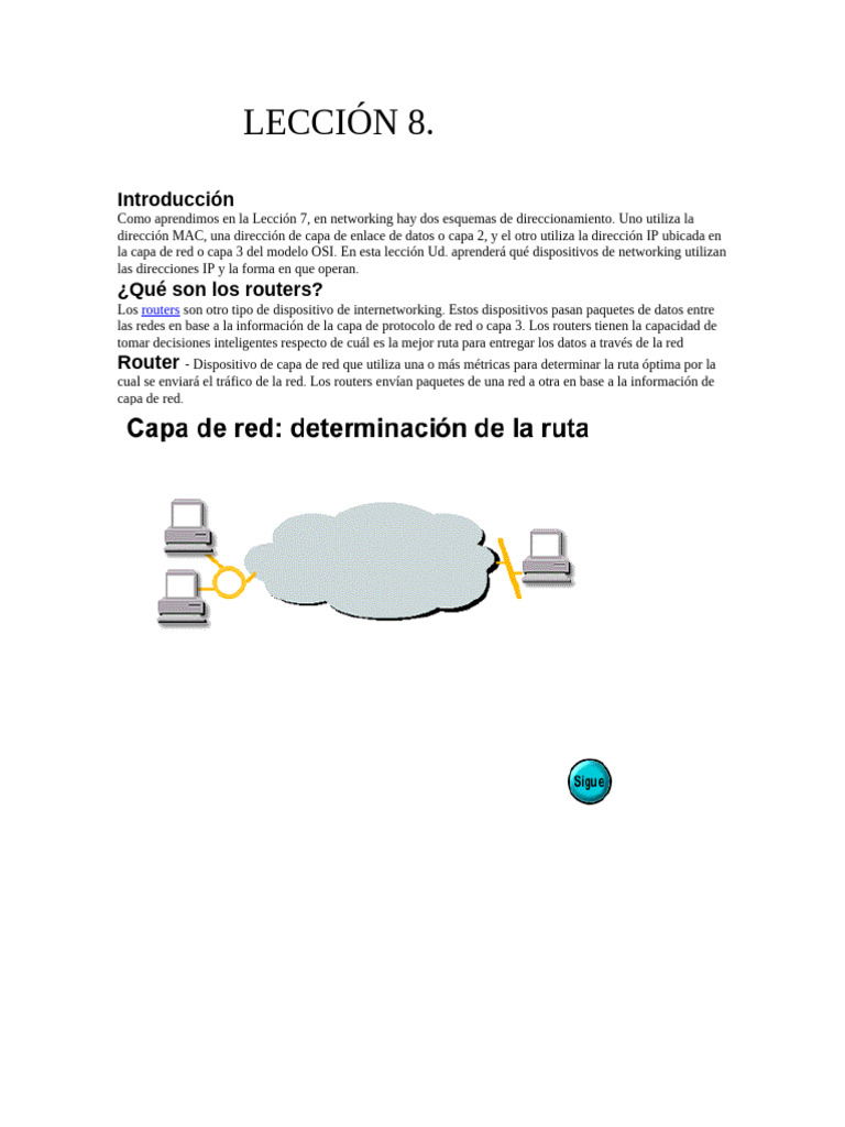 Funcionamiento y Tipos de Routers en Redes | PDF | Enrutador ...