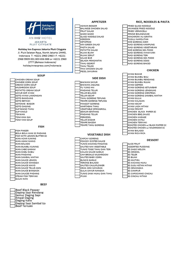 Menu Bank 2024 Ver 2 | PDF | Cuisine | Prepared Foods