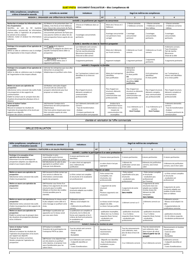 Évaluation de la prospection Pyeta | PDF | Réseautage social | la ...
