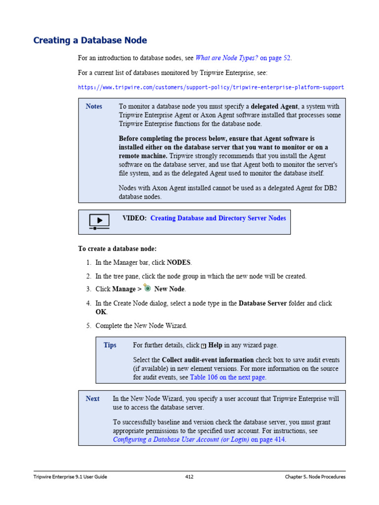 Tripwire Database Node Configuration Guide | PDF | Databases | Postgre Sql