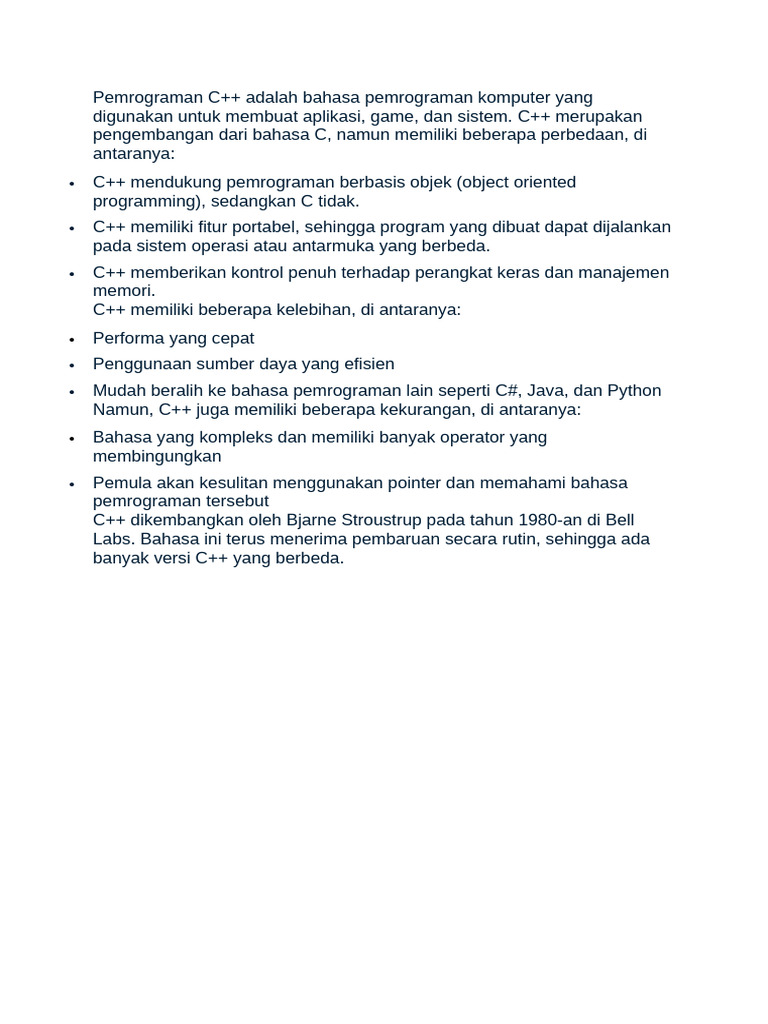 Pemrograman C++ | PDF