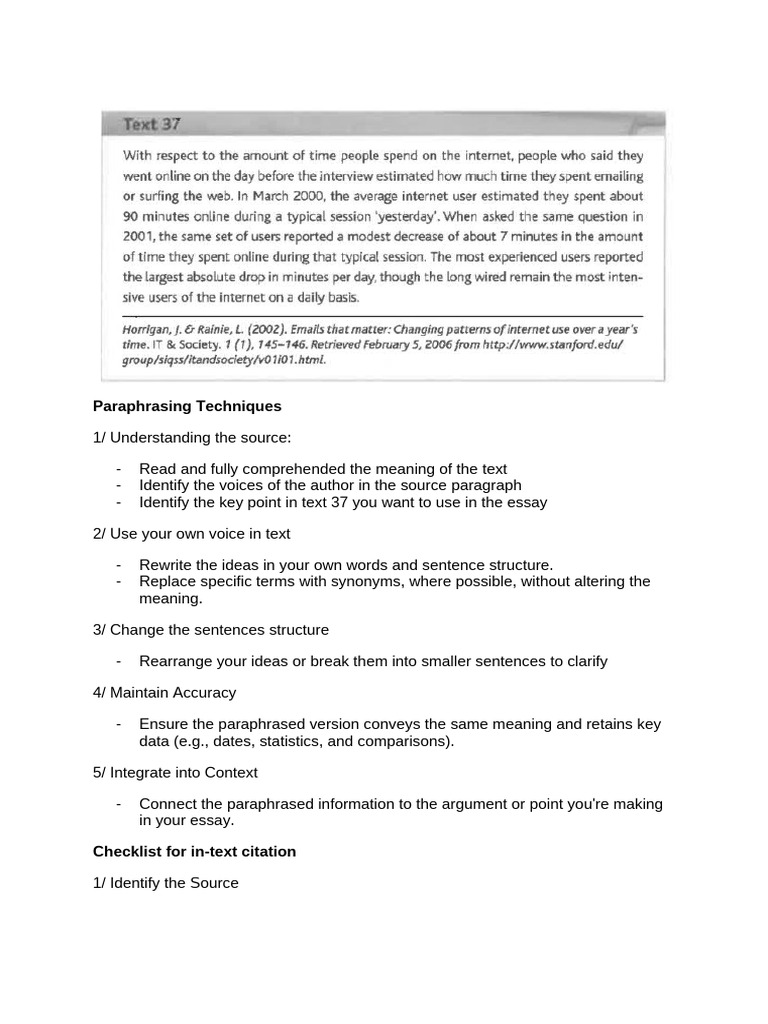 Checklist For Academic Writing | PDF