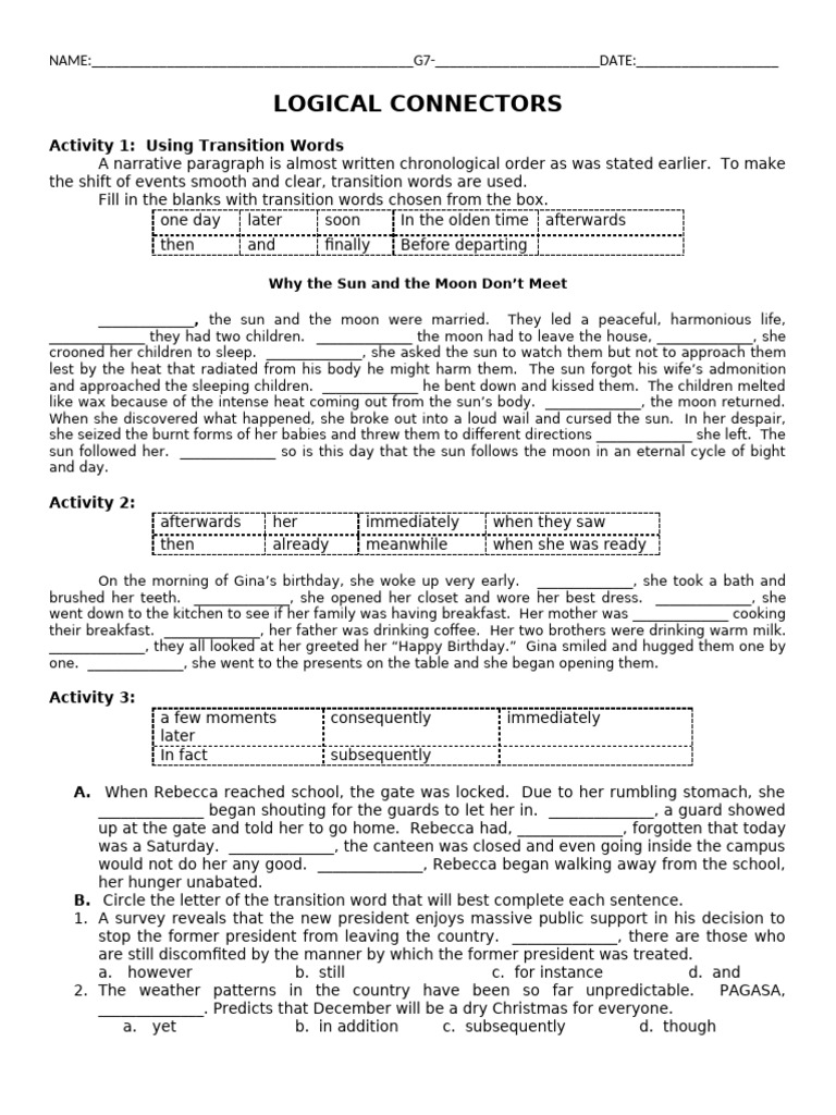 Logical-Connectors | PDF