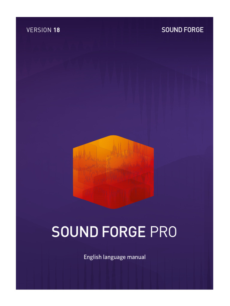 Sound Forge Pro 18 Manual | PDF | Computer File | Amplitude