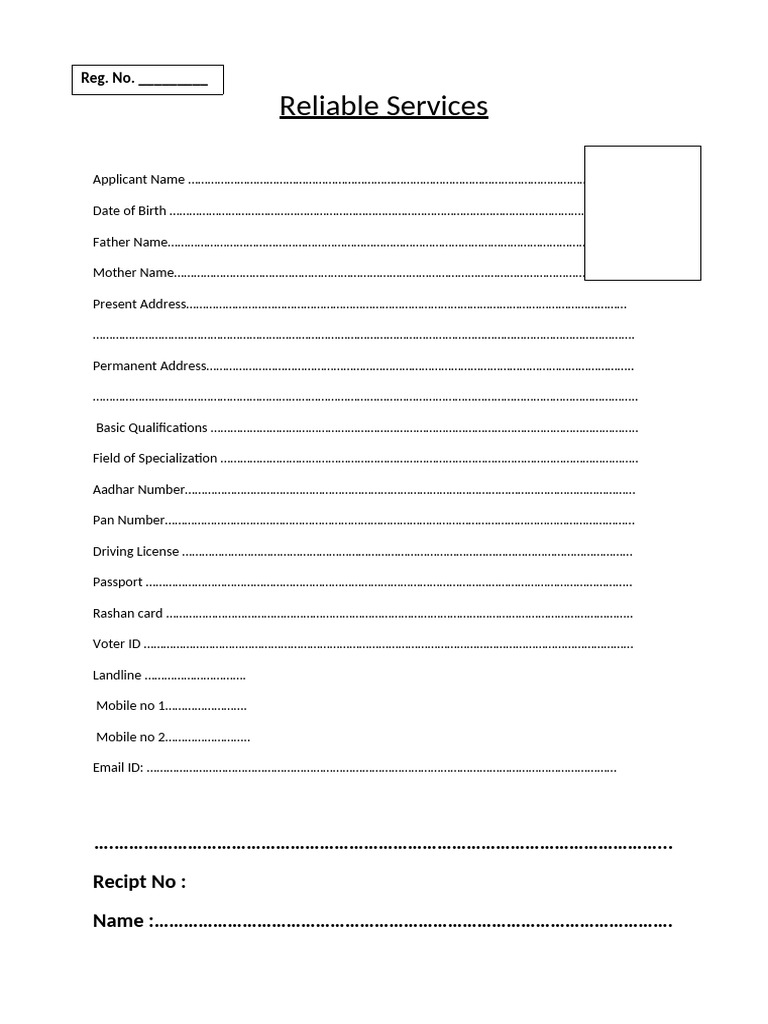 Employment Form | PDF