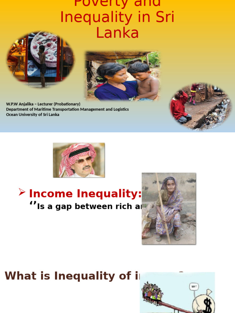 Lesson 02 - Income Inequaity and Poverty | PDF | Cost Of Living | Gini ...