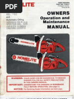 Download Homelite - Owners Manual XL-12  SXLAO by cajunhillbilly SN81517291 doc pdf
