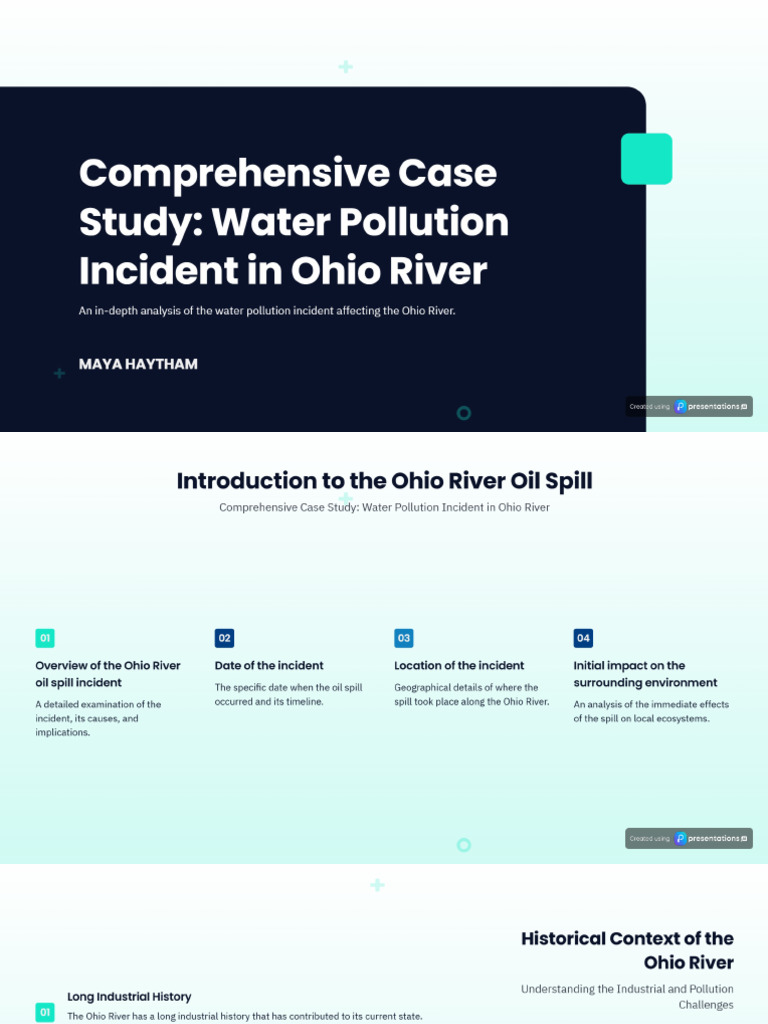 Case Study Water Pollution Incident Ohio River | PDF