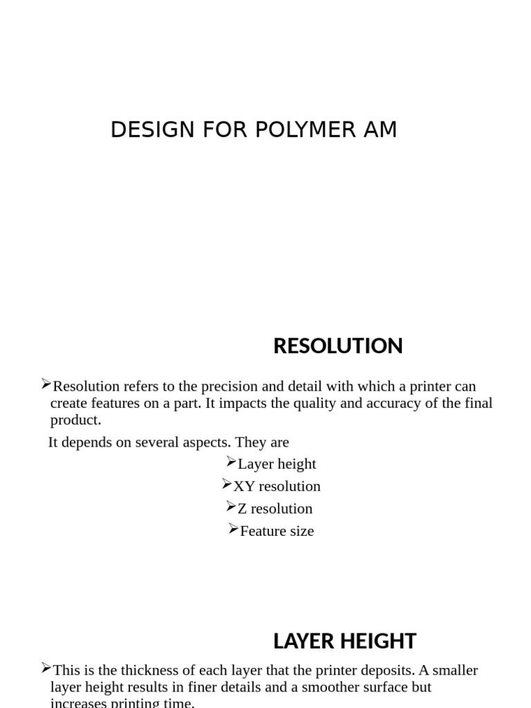 Design For Polymer Am | PDF | 3 D Printing | Strength Of Materials
