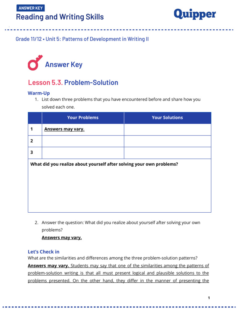 Problem-Solution Writing Guide | PDF | Cognition | Cognitive Science