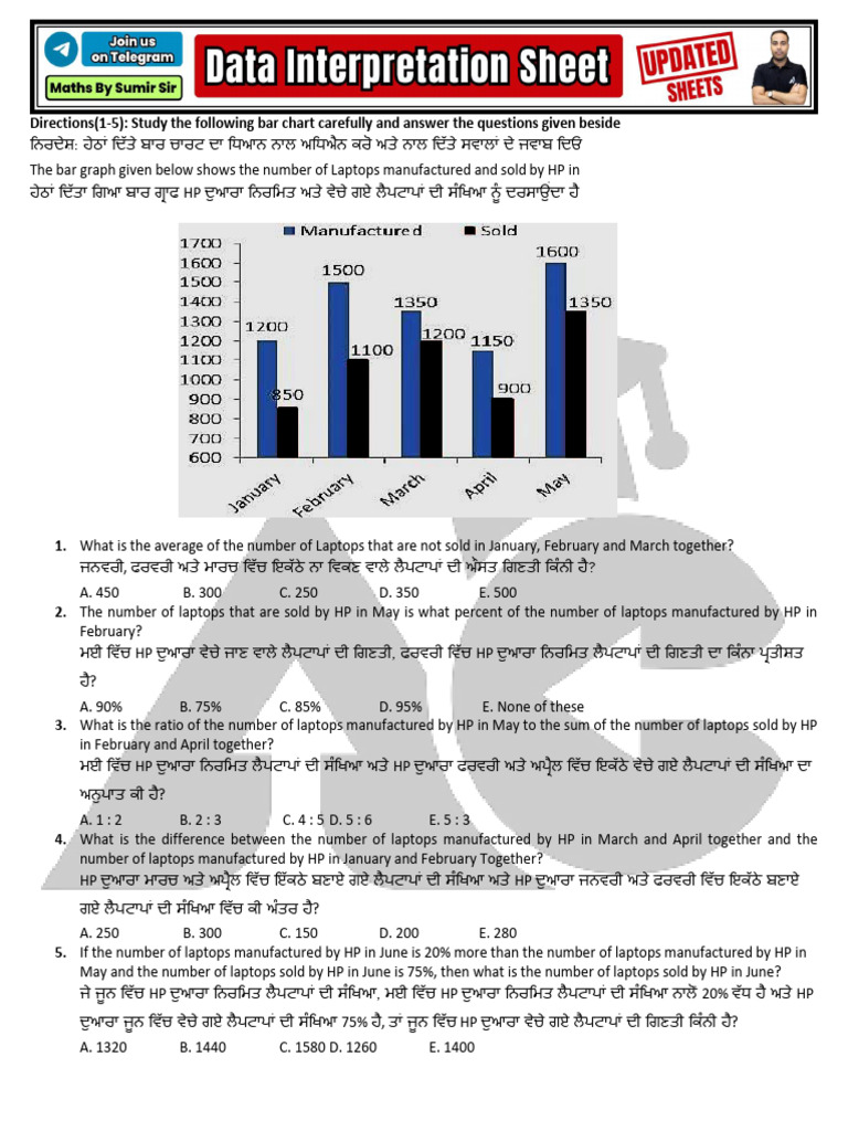 D.I. Practice Sheet | PDF