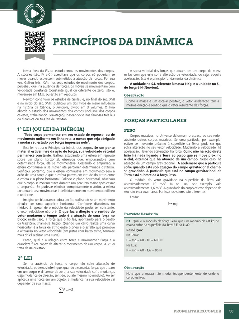 Princípios da Dinâmica | PDF | Mecânica Clássica | Força