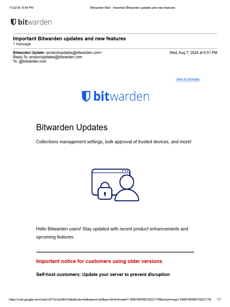 Bitwarden Update: New Features & Changes | PDF | Mobile App | Computing