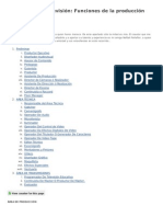 Funciones de La Producción