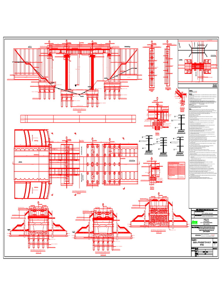 RDSO Composite Girder Bridge Drawings | PDF | Civil Engineering