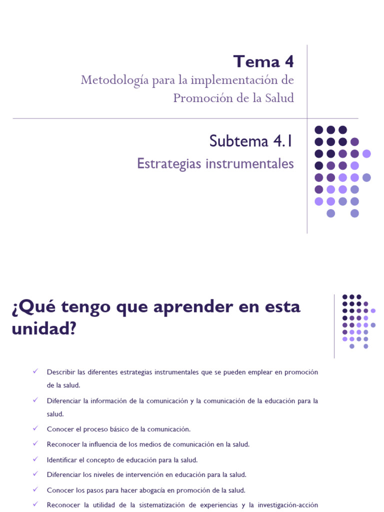 Estrategias en Promoción de la Salud | PDF | Educación para la salud ...