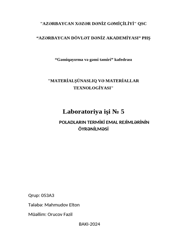 Labaratoriya 5 | PDF