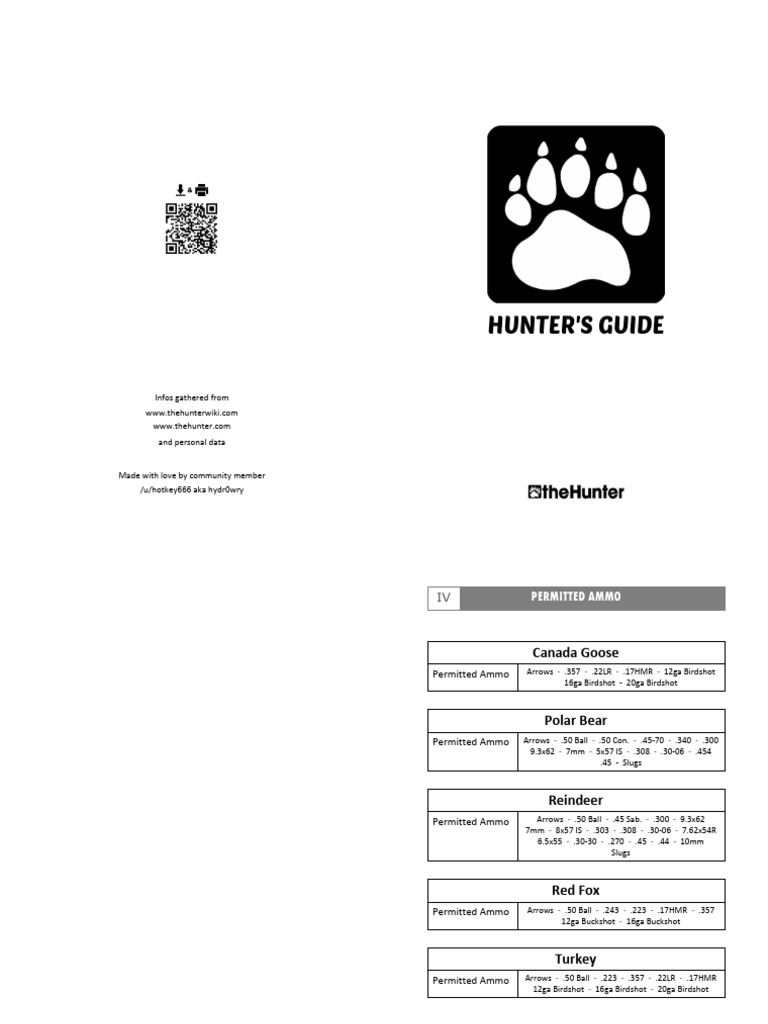 Whiterime Ridge Hunter's Guide | PDF | Deer | Elk