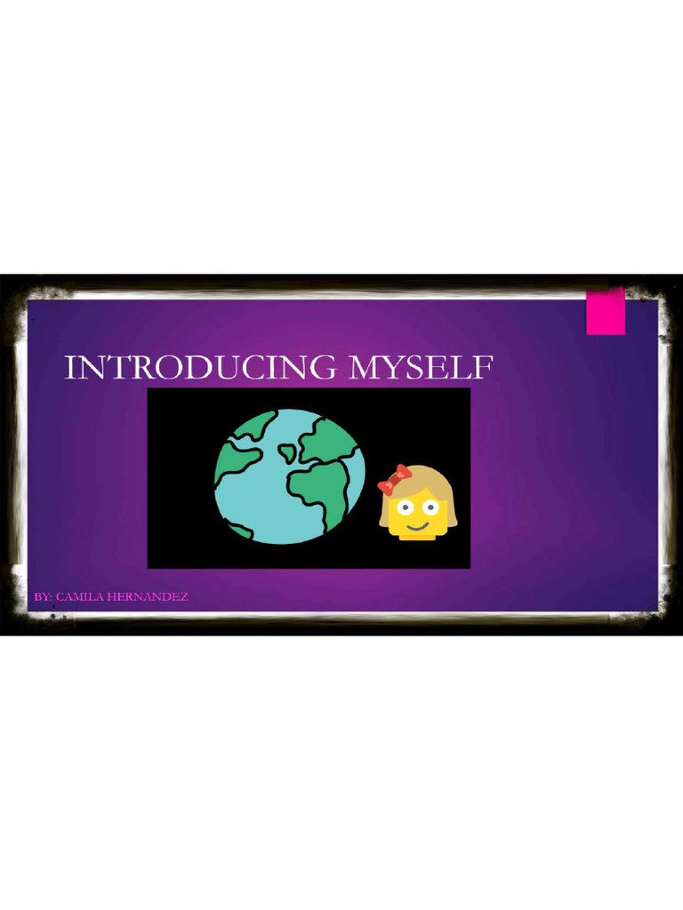 introducing myself (trabajo de ingles) | PDF
