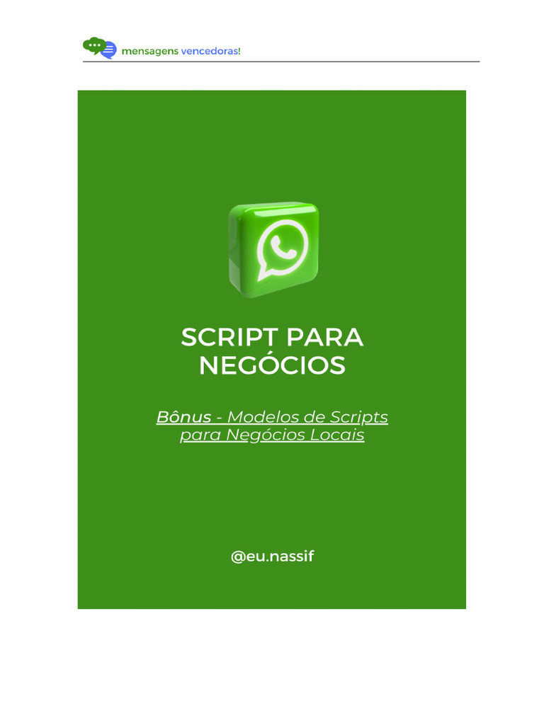 Modelos de Scripts para Vendas Locais | PDF | Seguro