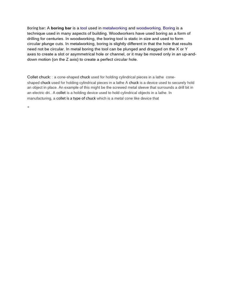 Boring Bar | PDF
