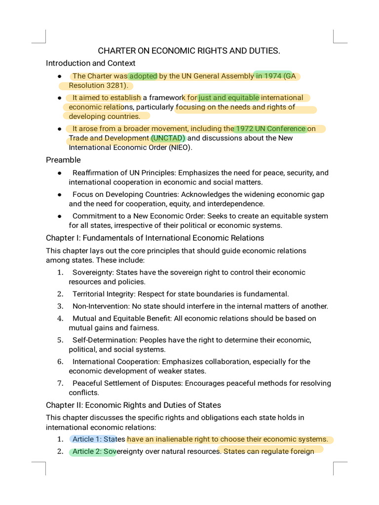 Economic Rights for Developing Nations | PDF | Sovereignty | Developing ...
