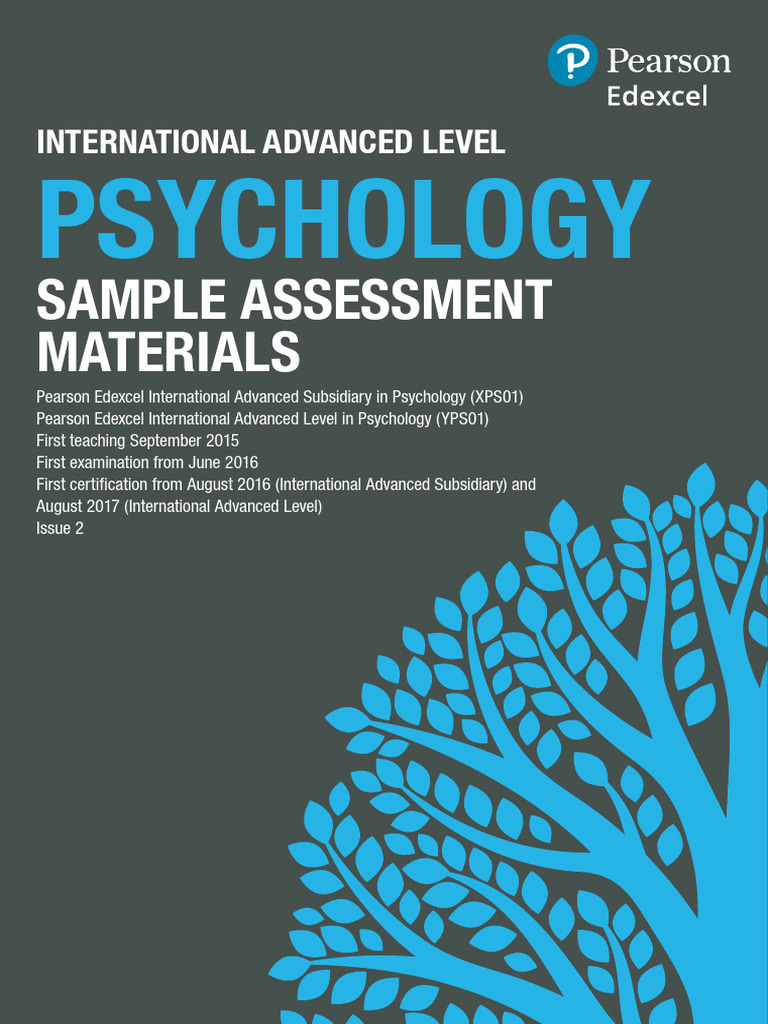 Ial Psychology Sams Updated | PDF | Gce Advanced Level (United Kingdom ...