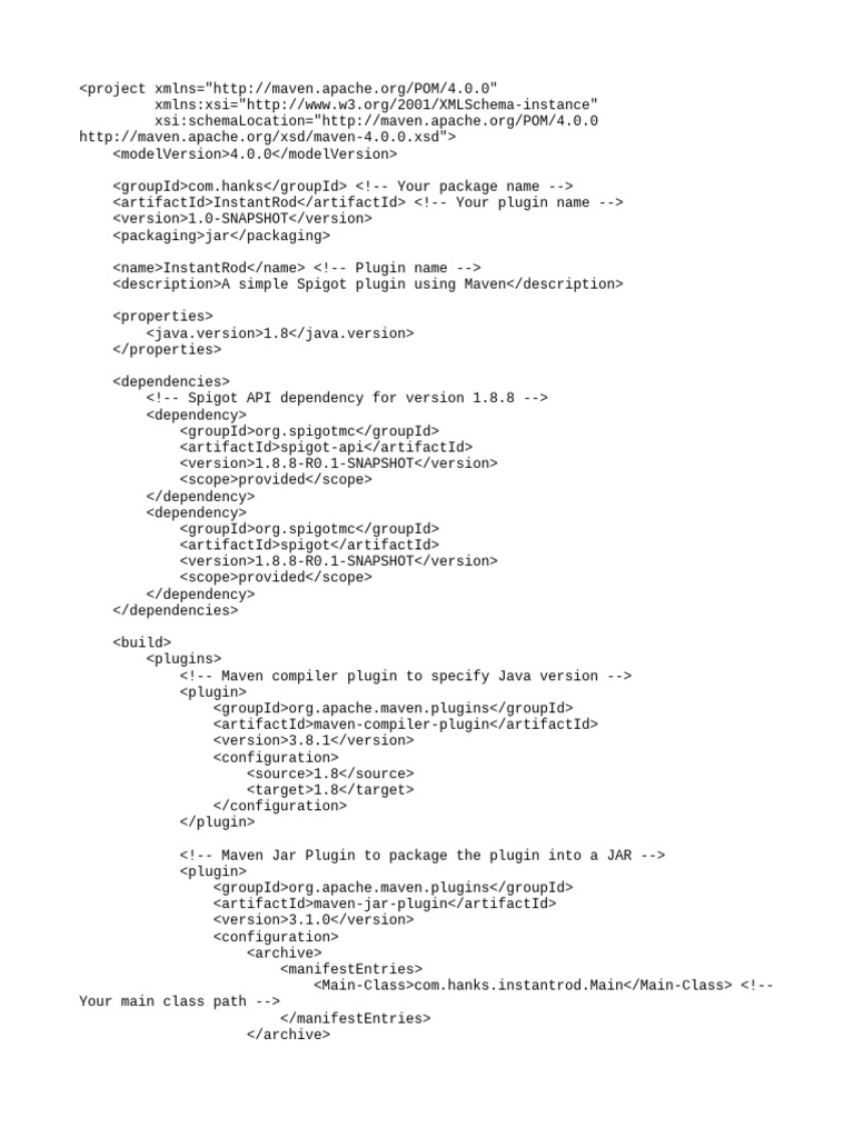Spigot Plugin Project Setup | PDF